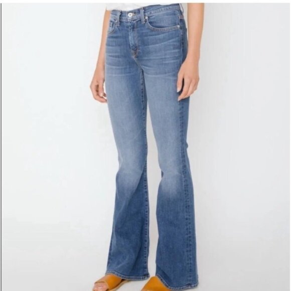 Baldwin denim willow mid-rise flare jeans SZ 25 - Picture 1 of 12